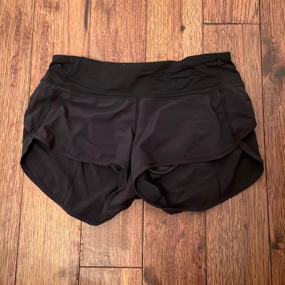 Black women’s athletic shorts. LULULEMON - Picture 1 of 3